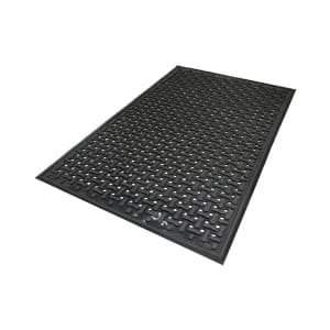 180-42023 Comfort Flow Anti-Fatigue Mat w/ Drainage Holes, 2' x 3', Black