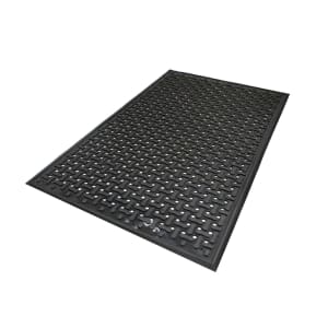180-42039 Comfort Flow Anti-Fatigue Mat w/ Drainage Holes, 3' x 9', Black