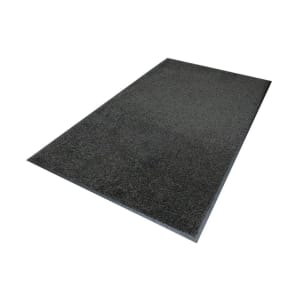 180-12535257 Colorstar Indoor Entrance Mat w/ Cleated Backing, 3' x 5', Charcoal Heather