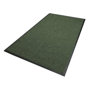 180-20046159 Waterhog Squares Classic Entrance Mat w/ Smooth Backing, 4' x 6', Evergreen