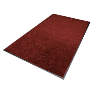 180-125310255 Colorstar Indoor Entrance Mat w/ Cleated Backing, 3' x 10', Red Heather
