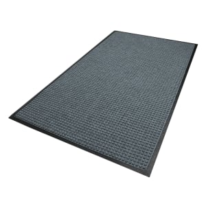 180-200420154 Waterhog Squares Classic Entrance Mat w/ Smooth Backing, 4' x 20', Charcoal