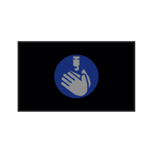 180-3017625825135140 Hand Sanitizer Safety Floor Mat - 3' x 5', Carpeted