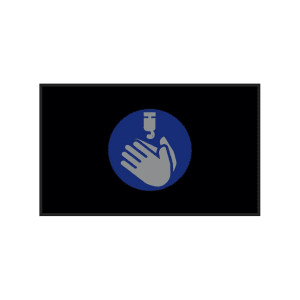 180-3017627825123140 Hand Sanitizer Safety Floor Mat - 2' x 3', Carpeted