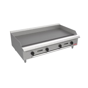 012-BACG484 48" Gas Griddle w/ Manual Controls - 3/4" Steel Plate, Convertible