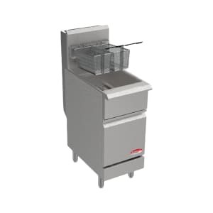 012-BAKEG40 Gas Fryer - (1) 40 lb Vat, Floor Model, Natural Gas
