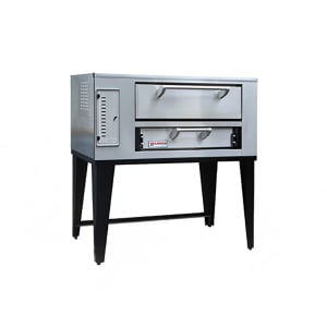 840-SD236STACKEDNG Double Pizza Deck Oven, Natural Gas