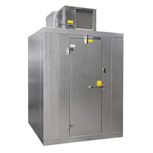 050-QSB1010C Indoor Walk-In Cooler w/ Right Hinge - Top Mount Compressor, 10' x 10' x 6...