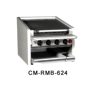 211-CMRMB648NG 48" Radiant Charbroiler w/ Round Rod Top Grate, Natural Gas