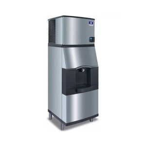 399-IDT0300ASPA310 305 lb Full Cube Ice Machine w/ Ice Dispenser - 180 lb Storage, Bucket Fill, 1...
