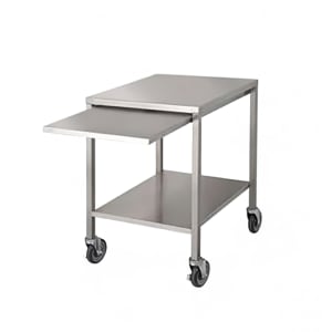 301-921012 28" x 24" Mobile Equipment Stand for Countertop Steamers, Undershelf