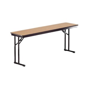 859-CP618EFWB 72" EF Series Rectangular Folding Table w/ Walnut Laminate Top, 30"H