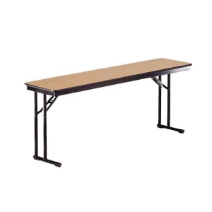 859-CP818EFWB 96" EF Series Rectangular Folding Table w/ Walnut Laminate Top, 30"H