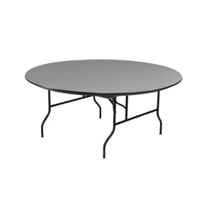 859-R60EFGB 60" EF Series Round Folding Table w/ Gray Laminate Top, 30"H