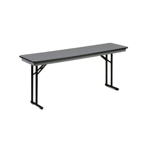 859-CP818EFGB 96" EF Series Rectangular Folding Table w/ Gray Laminate Top, 30"H