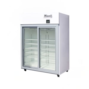 338-EVOX2RGS 55" Two Section Vaccine Refrigerator w/ Sliding Glass Doors - Stainless, 115v