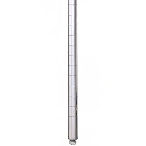 Metro 63PS 62 7/16&quot; Super Erecta® Shelving Post w/ 2&quot; Number Increments, Stainless Steel