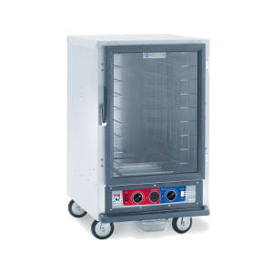 001-C515CFC4 1/2 Height Non-Insulated Mobile Heated Cabinet w/ (8) Pan Capacity, 120v