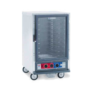 001-C515CFCU 1/2 Height Non-Insulated Mobile Heated Cabinet w/ (8) Pan Capacity, 120v