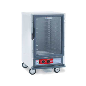 001-C515HFCU 1/2 Height Non-Insulated Mobile Heated Cabinet w/ (8) Pan Capacity, 120v