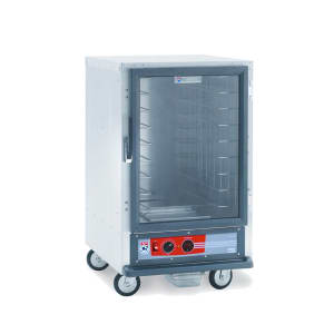 001-C515HFCL 1/2 Height Non-Insulated Mobile Heated Cabinet w/ (17) Pan Capacity, 120v