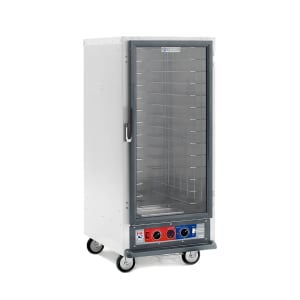 001-C517CFCL 3/4 Height Non-Insulated Mobile Heated Cabinet w/ (27) Pan Capacity, 120v