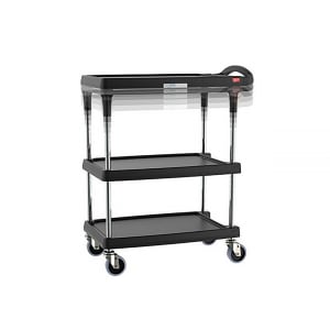 001-MY162734BLPL 3 Level Polymer Utility Cart w/ 400 lb Capacity, Marine Ledges