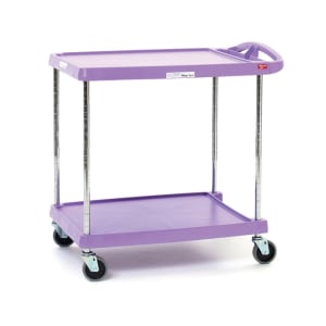 001-MY203024AP 2 Level Polymer Utility Cart w/ 300 lb Capacity, Marine Ledges