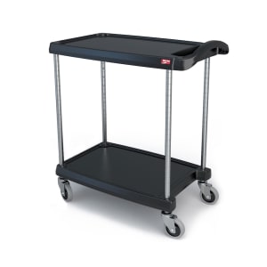 001-MY162724BL 2 Level Polymer Utility Cart w/ 300 lb Capacity, Marine Ledges