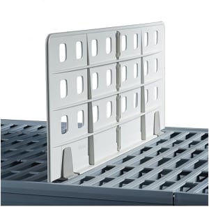 001-MXD188 MetroMax i® Shelf Divider for Grid & Solid Shelves - 18" x 8", Taupe