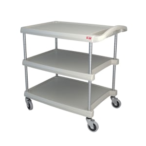 001-MY203034G 3 Level Polymer Utility Cart w/ 400 lb Capacity, Marine Ledges