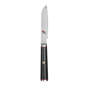 902-34181093 3 1/2" Paring Knife w/ Black Linen Micarta Handle, Stainless Steel