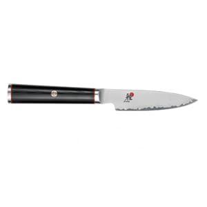 902-34182093 3 1/2" Paring Knife w/ Black Linen Micarta Handle, Stainless Steel