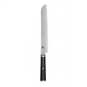 902-34186233 9 1/2" Bread Knife w/ Black Linen Micarta Handle, Stainless Steel