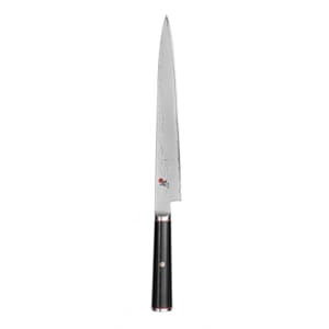 902-34188243 9 1/2" Slicing Knife w/ Black Linen Micarta Handle, Stainless Steel