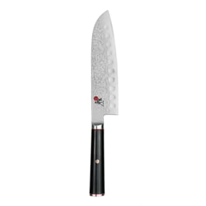 902-34194183 7" Santoku Knife w/ Black Linen Micarta Handle, Stainless Steel