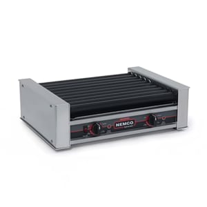 128-8027SX220 27 Hot Dog Roller Grill w/ Manual Controls - Flat Top, 220v