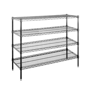 378-SSG664 6' x 6' Shelving Kit for Walk-In Coolers/Freezers - (4) Levels, Epoxy Coated , Green