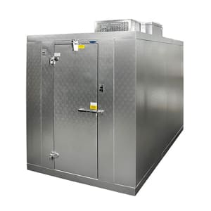 378-KLB741010CLH 10" x 10' Indoor Walk-In Cooler w/ Top-Mounted Compressor - No Floor