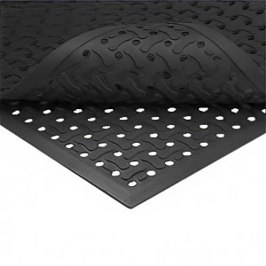 195-T18U0046BL Superflow Reversible Grease Resistant Floor Mat, 4' x 6', 5/8 in Thick,...