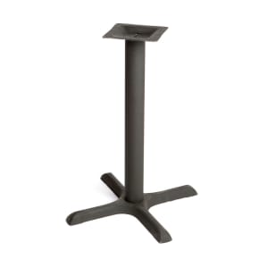 256-B22STD Cast Iron Table Base w/ Adjustable Poly Levelers, 22 x 22", black