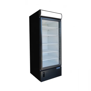415-FMH27 30 1/5" One Section Display Freezer w/ Swing Door - Bottom Mount Compressor, Black, 120v