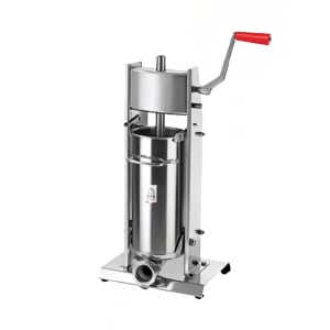 390-13734 11 lb Manual Vertical Sausage Stuffer w/ (4) Funnels, Stainless Steel