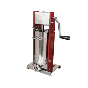390-13733 11 lb Manual Vertical Sausage Stuffer w/ (4) Funnels, Stainless Steel