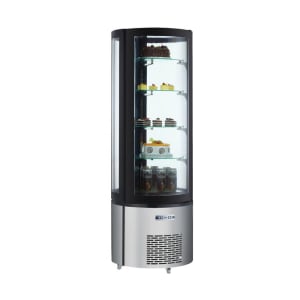 390-40440 26 4/5" Full Service Cake Display Case w/ Curved Glass - (4) Levels, 110v