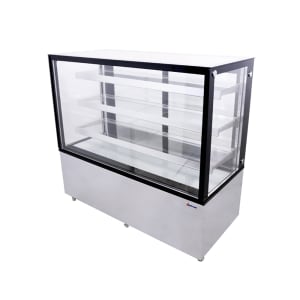 390-44384 60" Full Service Bakery Display Case w/ Straight Glass - (4) Levels, 110v