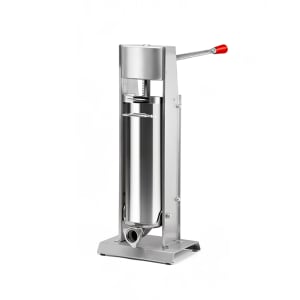 390-44924 15 lb Manual Vertical Sausage Stuffer w/ (4) Funnels, Stainless Steel