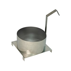 610-4022 8" Funnel Cake Mold Ring w/ Base Plate, Stainless
