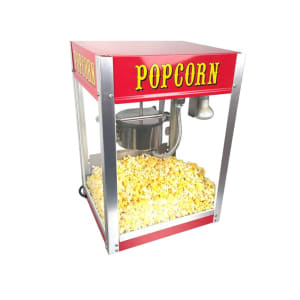 610-1104210 Popcorn Machine w/ 4 oz Kettle & Red Finish, 120v