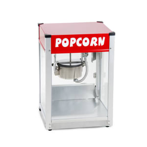 610-1104510 Popcorn Machine w/ 4 oz Kettle & Red Finish, 120v